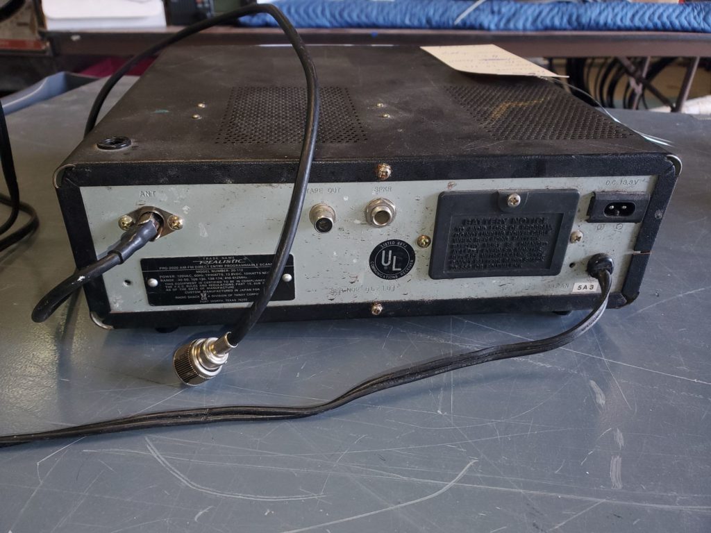 Realistic PRO-2020 Programmable Scanner – Anchorage Amateur Radio Club